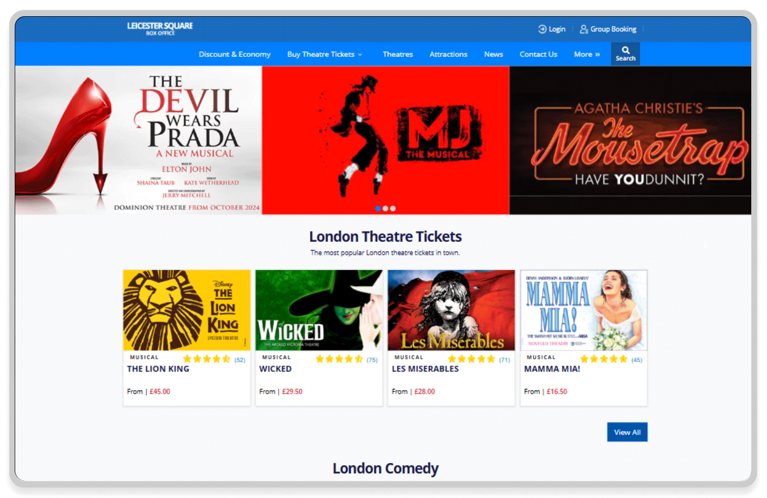 Leicester Square Box Office screenshot