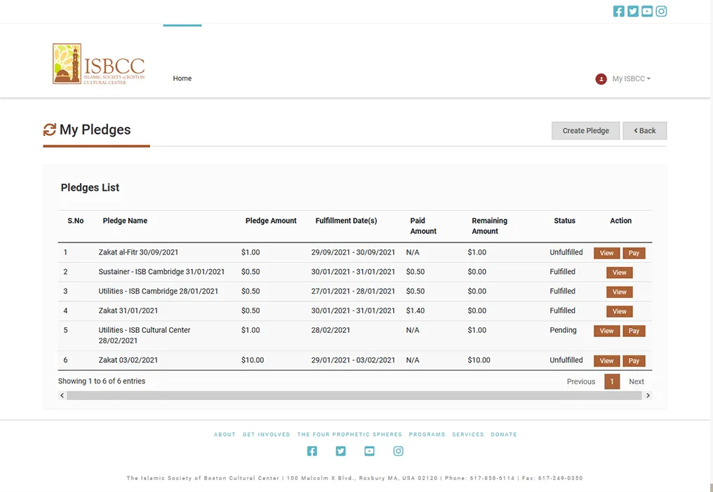 Islamic Society of Boston Cultural Center screenshot